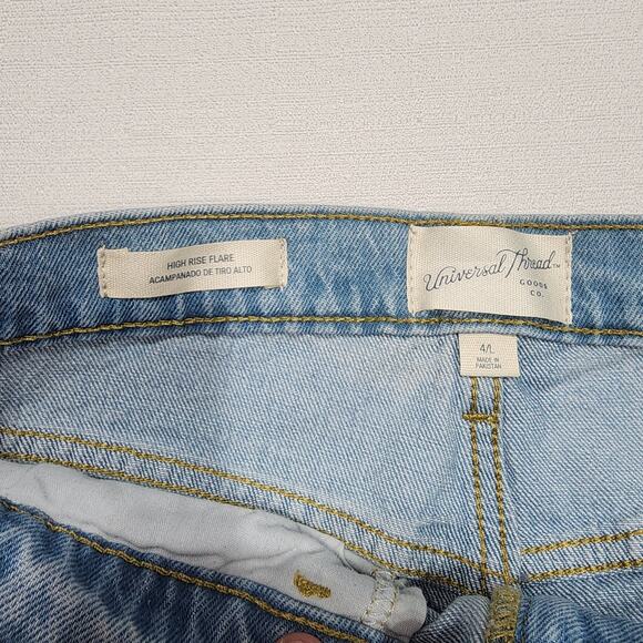 Universal thread fitted hip & thigh Flared leg long size 4 waist 28 length 45'' - Picture 4 of 8